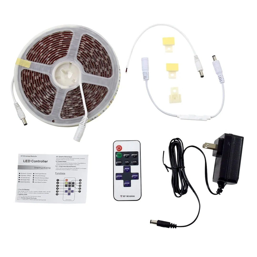 DG72689 – VALTERRA LLC Rope Light, White LED Replacement For Awning Lights 12 Volt With 110 Volt Adapter 5 Meter 3 Mo...